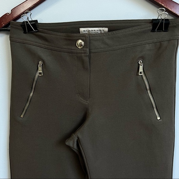 Burberry Authentic skinny ankle zipper skinny pants in olive - Picture 4 of 11